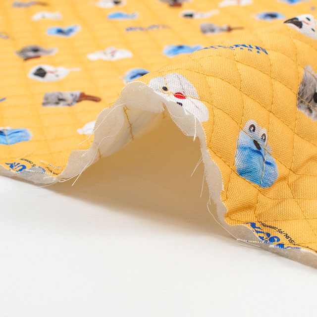 生地 パペットスンスン フェイス/キルティング(PSNF-03Q) Y.イエロー 09Ae99_