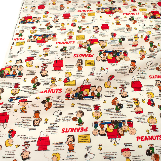 生地 スヌーピー SN75thクラシック/オックス(823528) OWO.オフ 09Ae99_