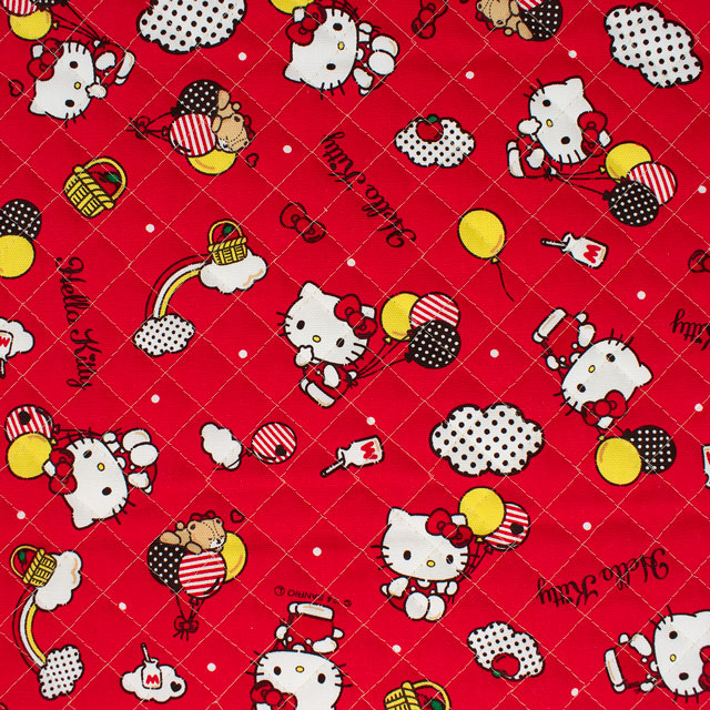 生地 ハローキティ KTドットバルーン/キルティング(823627) RQ.レッド 09Bi20_