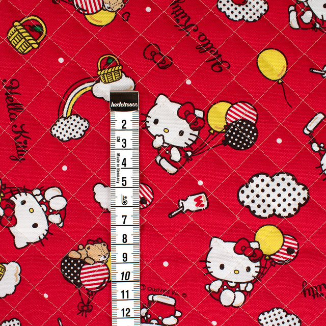 生地 ハローキティ KTドットバルーン/キルティング(823627) RQ.レッド 09Bi20_