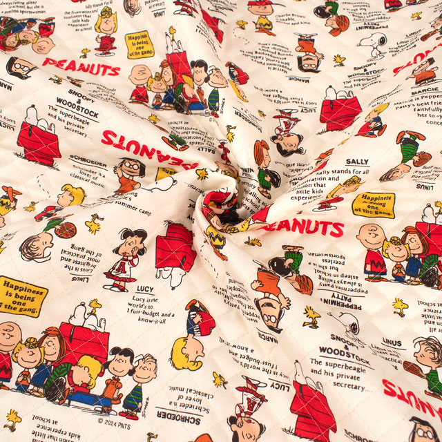 生地 スヌーピー SN75thクラシック/キルティング(823665) OWQ.オフ 09Bi20_
