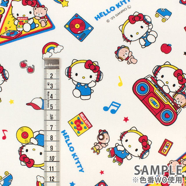生地 ハローキティ キティ ミュージック/オックス(830328) RO.レッド 09Ae99_