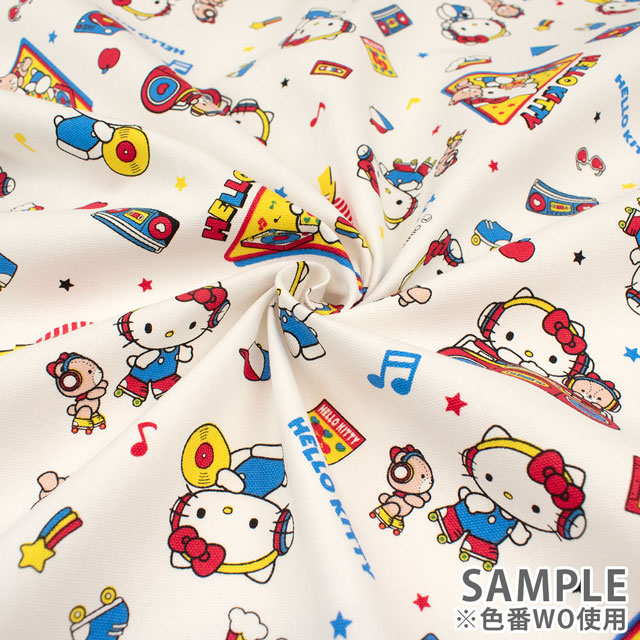 生地 ハローキティ キティ ミュージック/オックス(830328) RO.レッド 09Ae99_