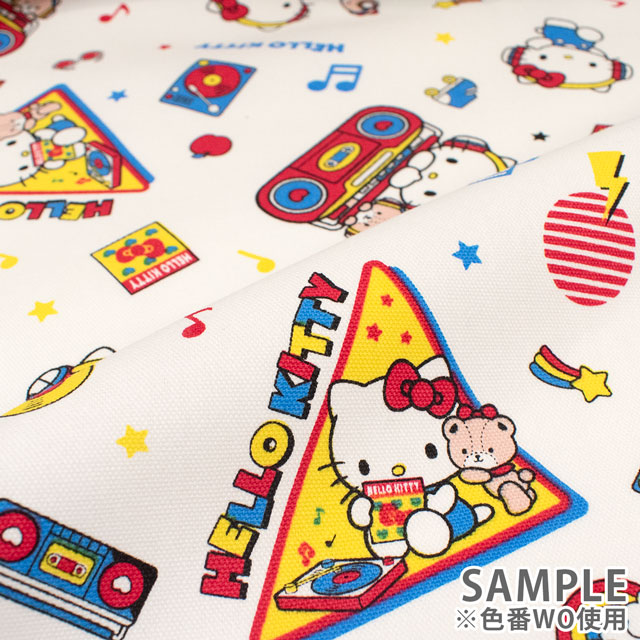 生地 ハローキティ キティ ミュージック/オックス(830328) RO.レッド 09Ae99_