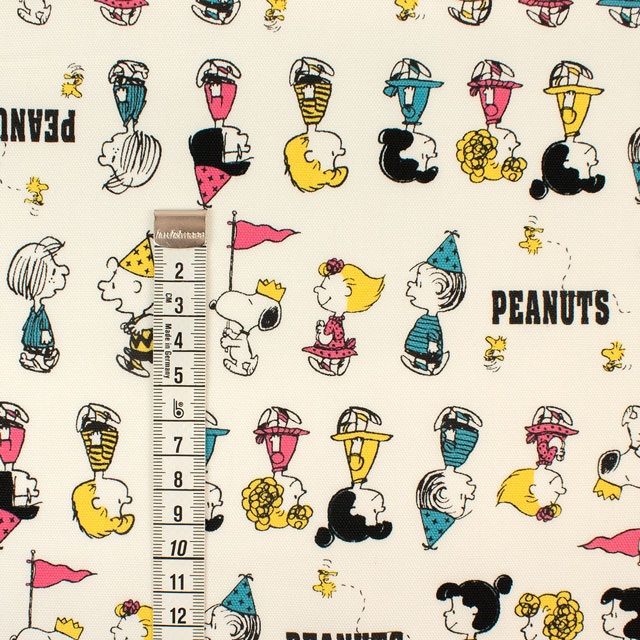 生地 PEANUTS-ピーナッツ- スヌーピー パレード/オックス(830441) OWO.オフ 09Ae99_