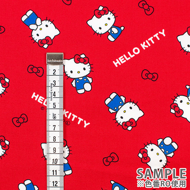生地 ハローキティ ベーシックリボン/オックス(832001) RO.レッド 09Ae99_