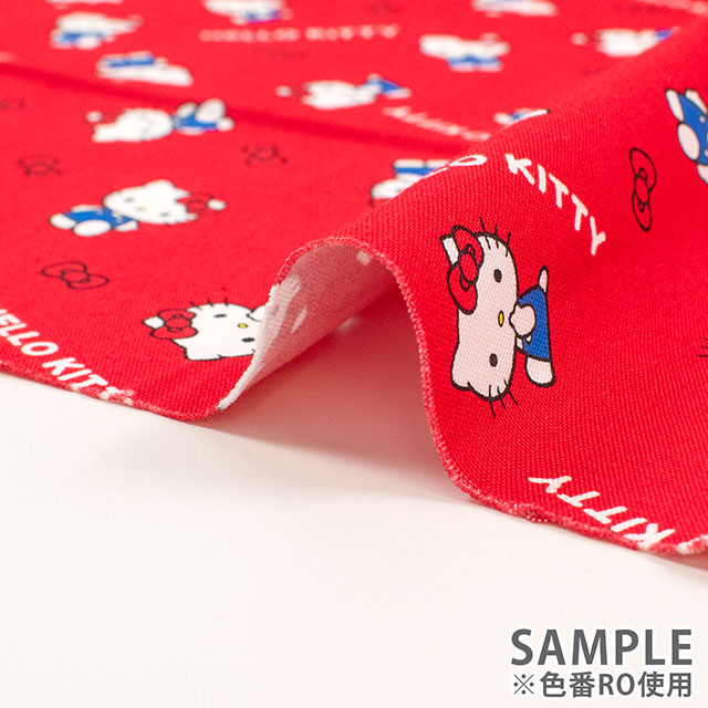 生地 ハローキティ ベーシックリボン/オックス(832001) RO.レッド 09Ae99_