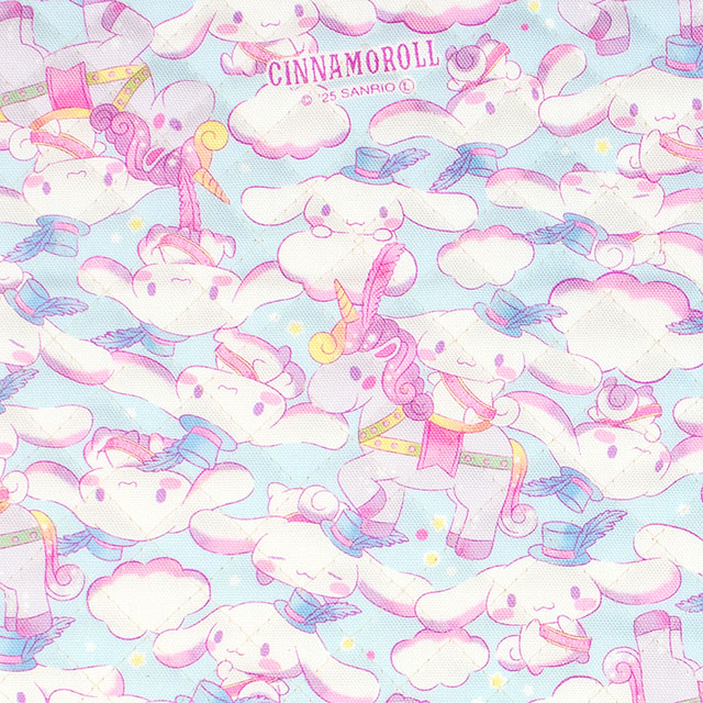 生地 シナモロール フェス/キルティング(832261) BQ.ブルー 09Ae99_