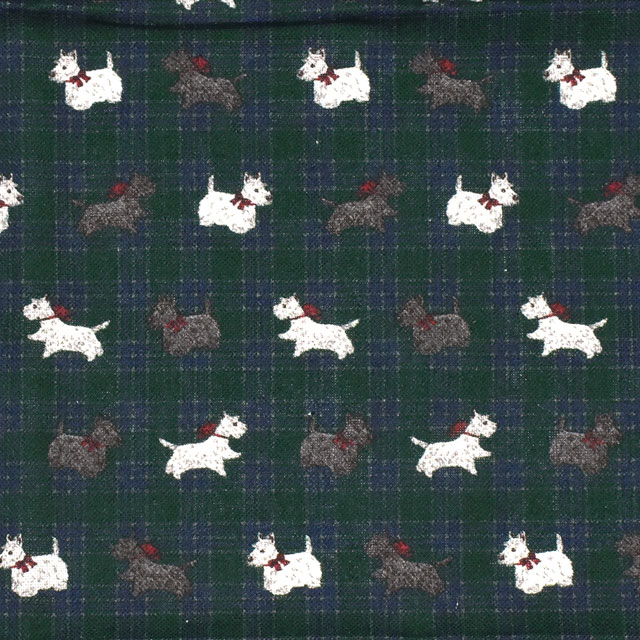 カットクロス ラシックドール クラシカルモダン テリアチェック ミニカットクロス/シーチング(CMOF-07MC) G.グリーン 06Ab99_