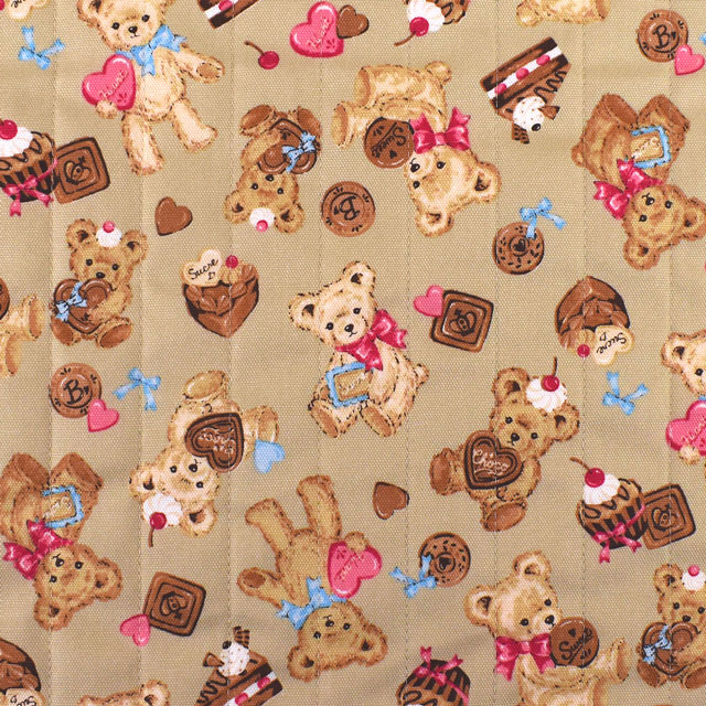 生地 クラシカルモダン ベアスイーツ キルト/キルティング(CMOF-71Q) BE.ベージュ 99Zz99_