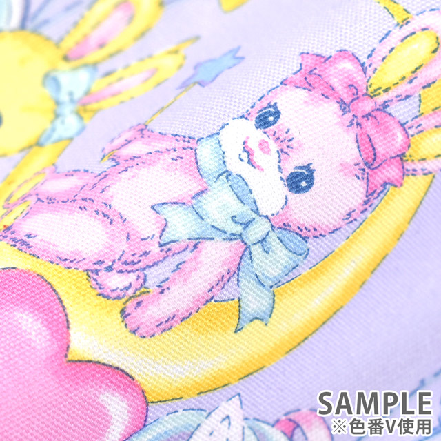 生地 クラシカルモダン 夢うさぎ/オックス(CMOF-75) BL.ブルー 09Ae99_