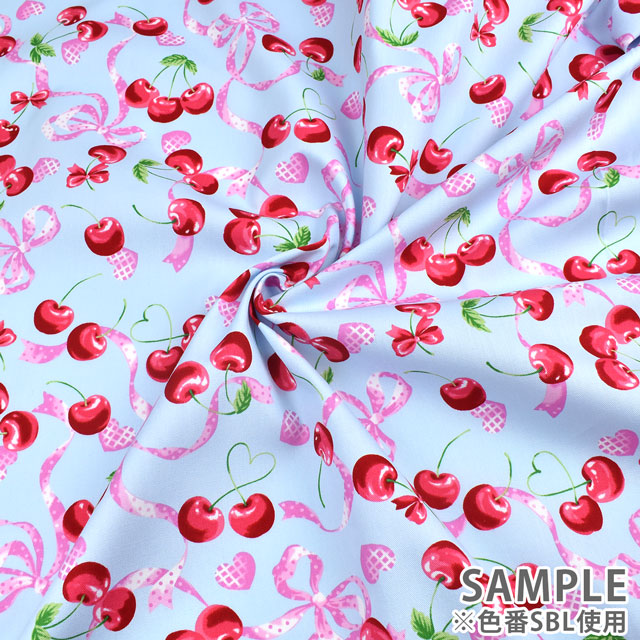 生地 クラシカルモダン チェリー/オックス(CMOF-49) SBL.サックスブルー 99Zz99_