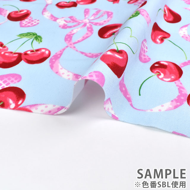 生地 クラシカルモダン チェリー/オックス(CMOF-49) SBL.サックスブルー 99Zz99_