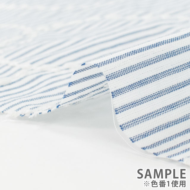 生地 綿ストライプ地エンブレース(AL1214) 2.ブラック 10Ac04_