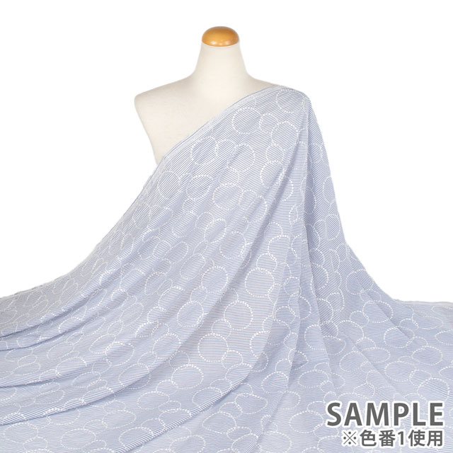 生地 綿ストライプ地エンブレース(AL1214) 2.ブラック 10Ac04_