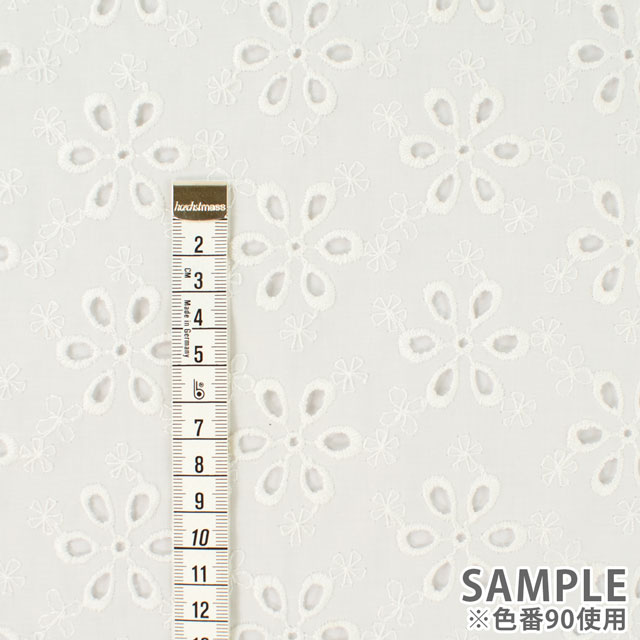 生地 綿エンブレース 花柄(AL1076) 99.ブラック 10Ac04_