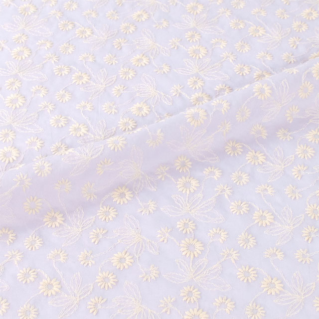 生地 綿レース(2112020) M.パープル 10Ac04_