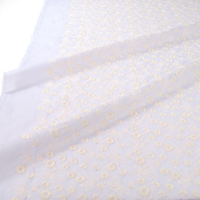 生地 綿レース(2112020) M.パープル 10Ac04_