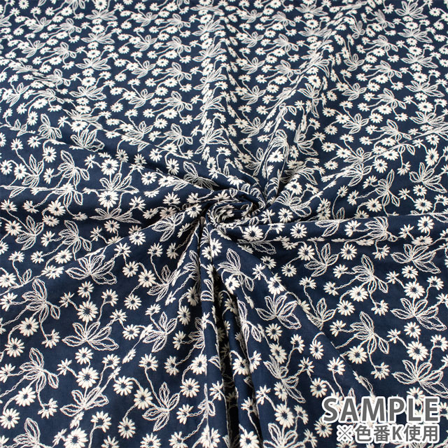 生地 綿レース(2112020) M.パープル 10Ac04_