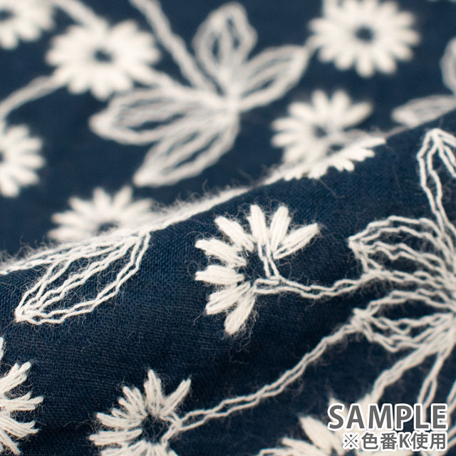 生地 綿レース(2112020) M.パープル 10Ac04_