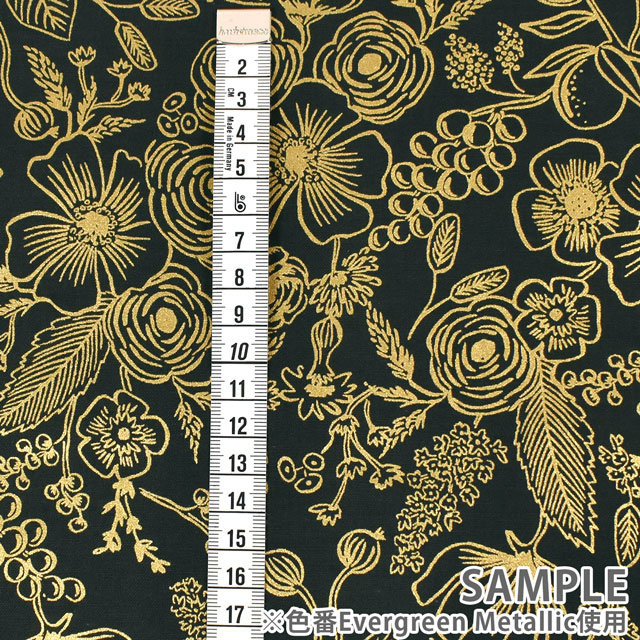 生地 COTTON+STEEL-コットンアンドスティール- Colette コレット(RP610-CR4M) クリーム・メタリック 99Zz99_