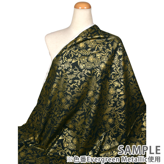 生地 COTTON+STEEL-コットンアンドスティール- Colette コレット(RP610-CR4M) クリーム・メタリック 99Zz99_