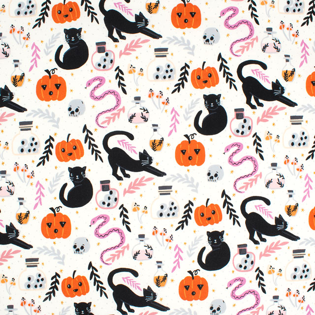 生地 USAコットン COTTON+STEEL-コットンアンドスティール- THERE IS MAGIC ゼア・イズ・マジック/シーチング(DG100) SP2.ホワイト 09Ac05_