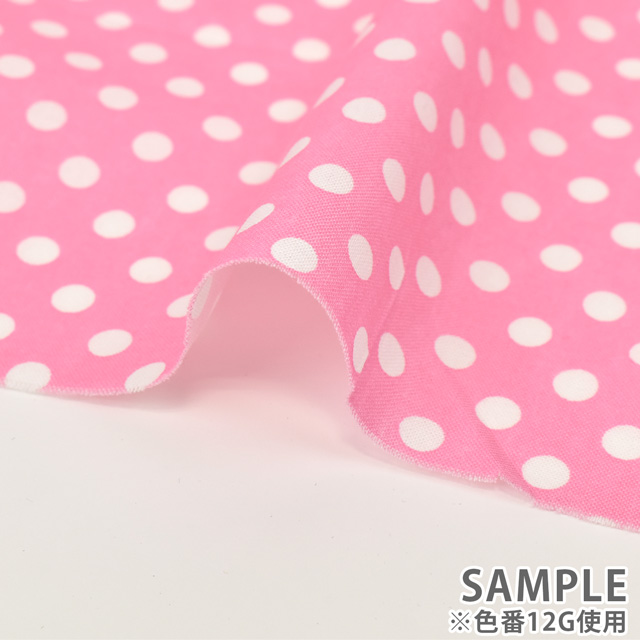 生地 クロスロード 水玉プリント/シーチング(CR8831) 12M.レッド 99Zz99_