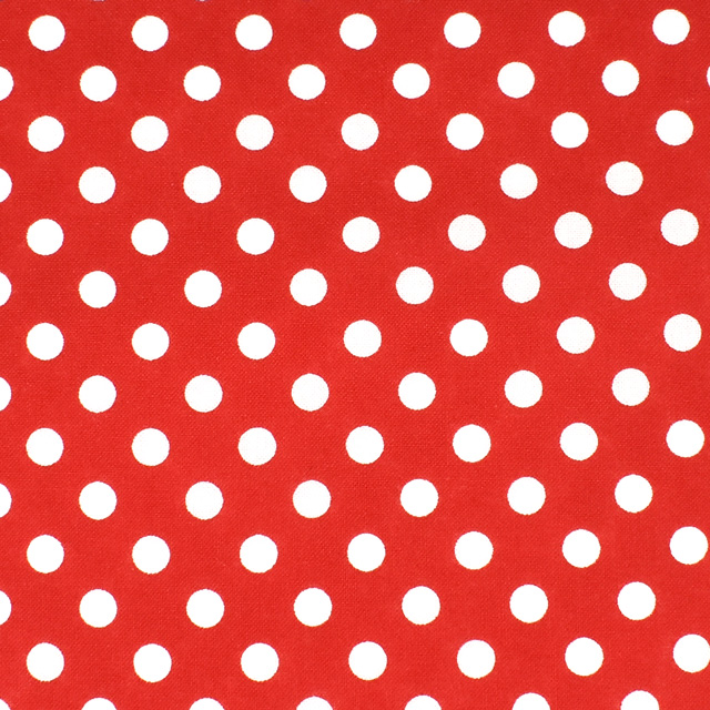 生地 クロスロード 水玉プリント/シーチング(CR8831) 12M.レッド 99Zz99_