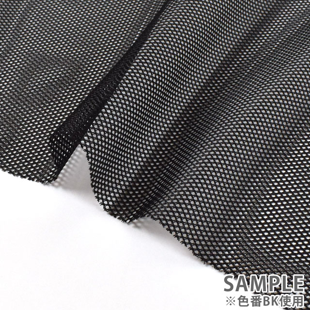 生地 クールマックス メッシュ 小(CX4000) BK.黒 10Bk15_