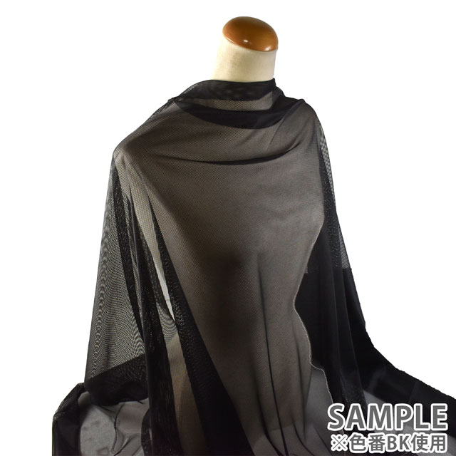 生地 クールマックス メッシュ 小(CX4000) BK.黒 10Bk15_