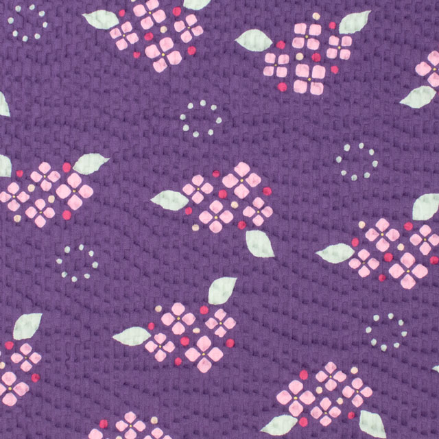 生地 こどものえくぼ あじさい/リップル(ECB-55) PP.パープル 09Ae99_