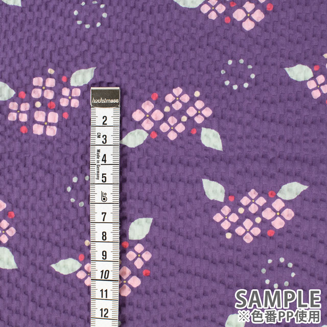 生地 こどものえくぼ あじさい/リップル(ECB-55) PP.パープル 09Ae99_
