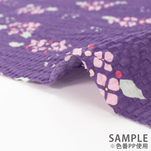 生地 こどものえくぼ あじさい/リップル(ECB-55) PP.パープル 09Ae99_