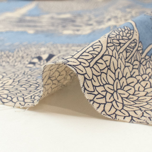 生地 Marble SUD-マーブルシュッド- forest/綿麻シーチング(EGX-8502) 3A.ブルー 09Ac04_