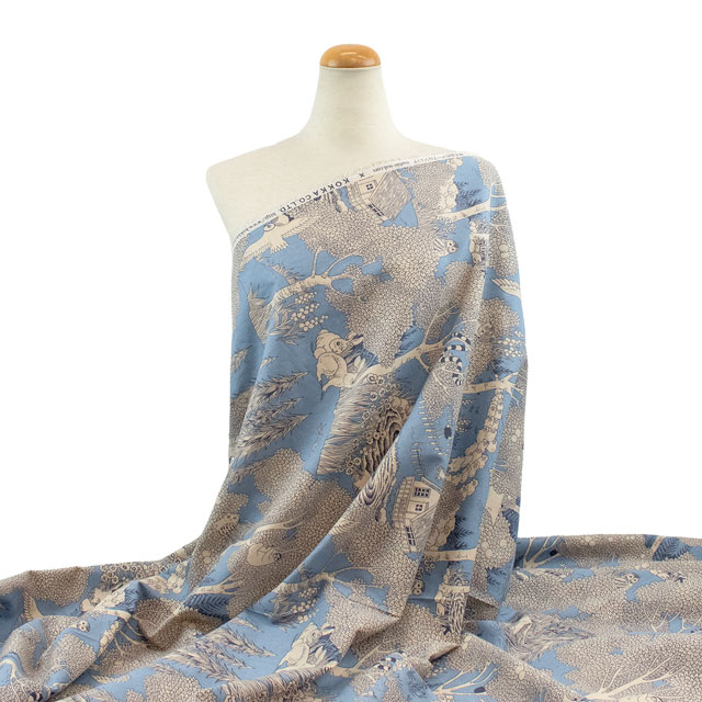 生地 Marble SUD-マーブルシュッド- forest/綿麻シーチング(EGX-8502) 3A.ブルー 09Ac04_