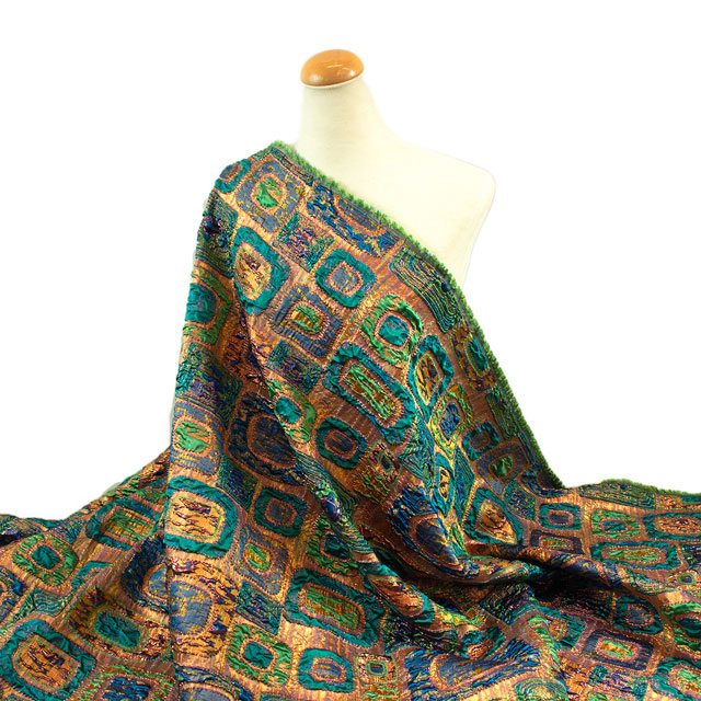 生地 グスタフジャガード(ELS1473) V3.グリーン 10Aa02_