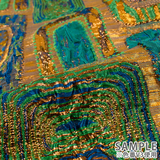 生地 グスタフジャガード(ELS1473) V1.ブラウン 10Aa02_