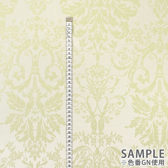 生地 ポリエステルジャガード ダマスク柄(ESO2320) BR.ブラウン 09Cr40_