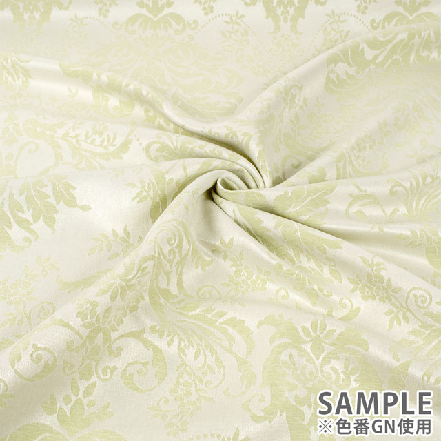 生地 ポリエステルジャガード ダマスク柄(ESO2320) BR.ブラウン 09Cr40_