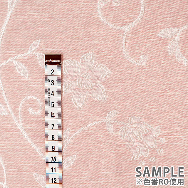 生地 ポリエステルジャガード 花柄(ESO2680) RO.ローズ 09Cr40_