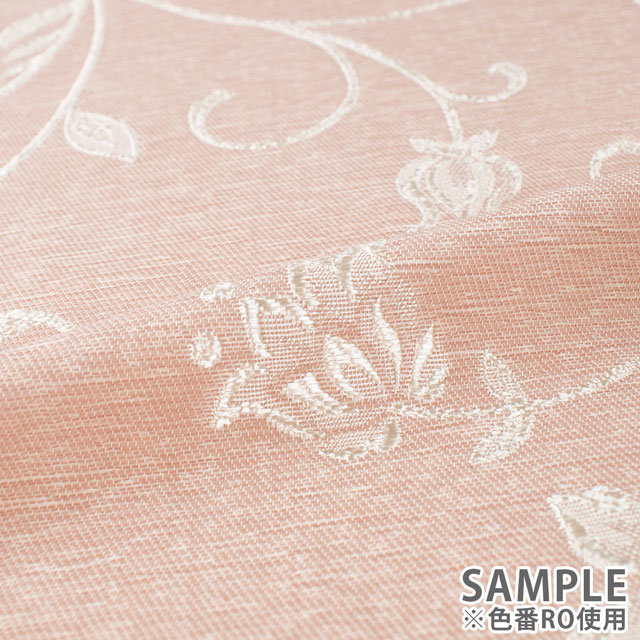 生地 ポリエステルジャガード 花柄(ESO2680) RO.ローズ 09Cr40_