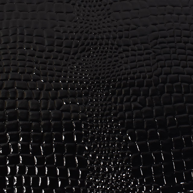 合皮生地 アリゲータ (G-64) 1.黒 10Bn99_