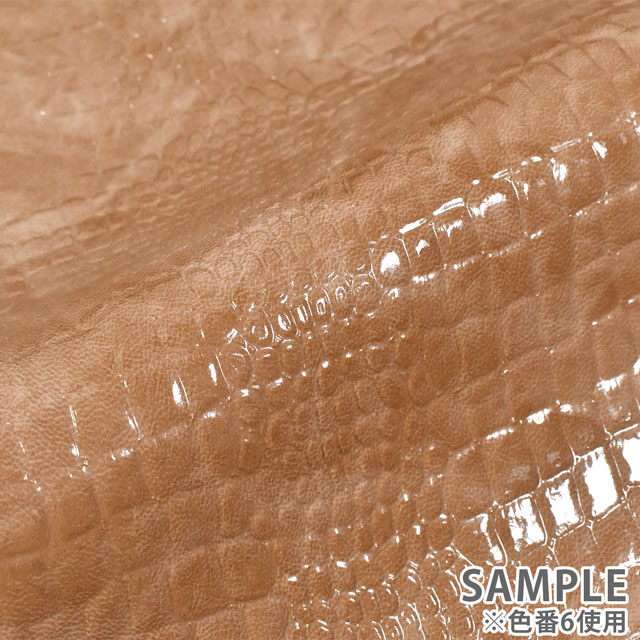 合皮生地 アリゲータ (G-64) 1.黒 10Bn99_