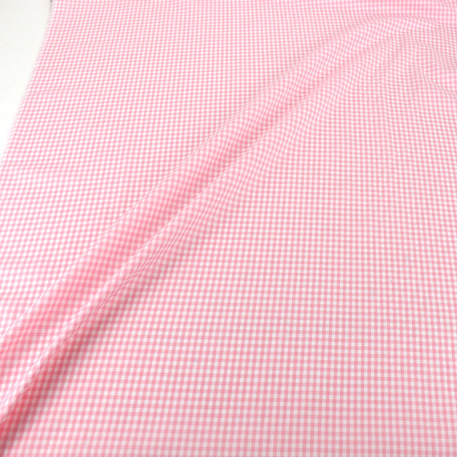生地 ギンガムチェック 3mm角(G1001L) P.ピンク 09Bk22_