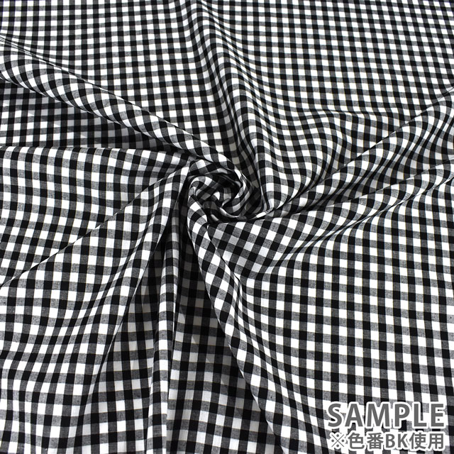 生地 ギンガムチェック 6mm角(G1002L) B.ブルー 09Bk22_