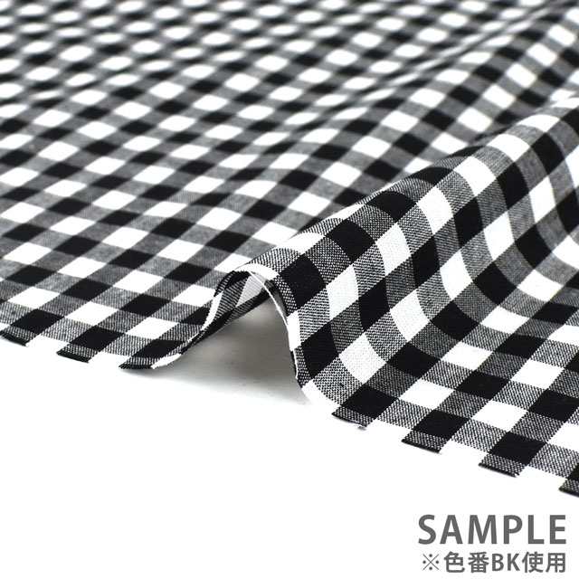 生地 ギンガムチェック 6mm角(G1002L) B.ブルー 09Bk22_