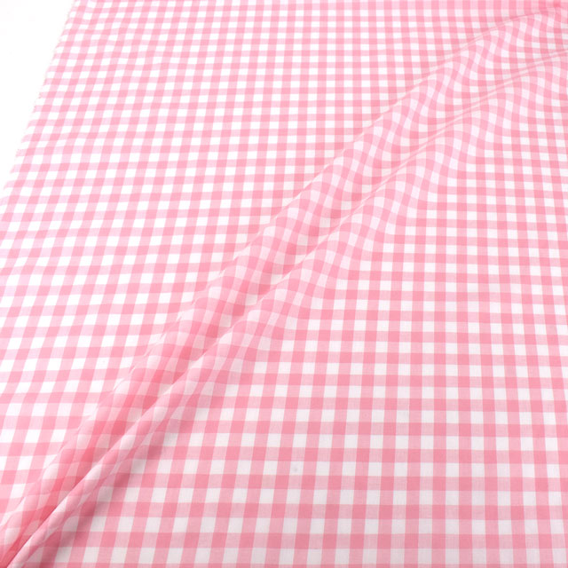 生地 ギンガムチェック 9mm角(G1003L) P.ピンク 09Bk22_