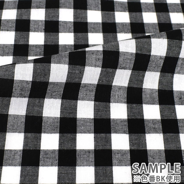 生地 ギンガムチェック 9mm角(G1003L) P.ピンク 09Bk22_