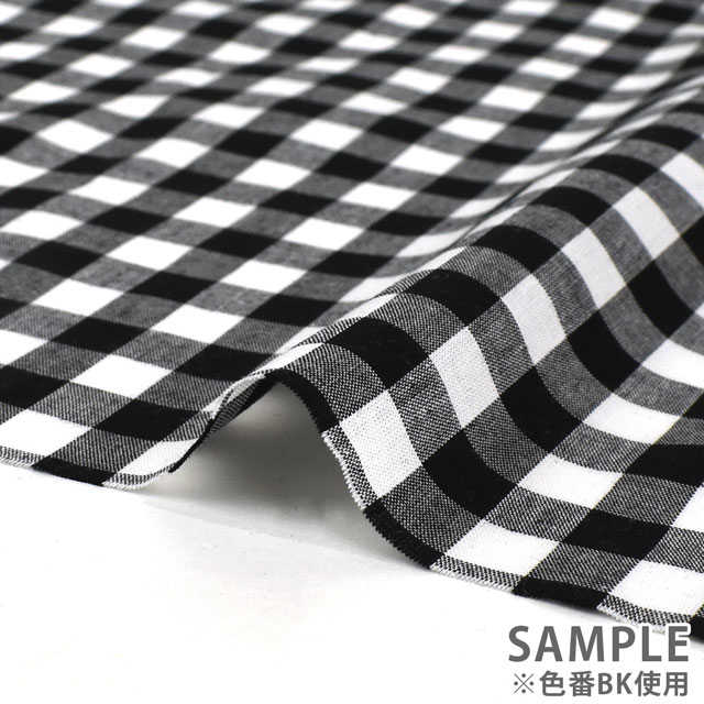 生地 ギンガムチェック 9mm角(G1003L) P.ピンク 09Bk22_